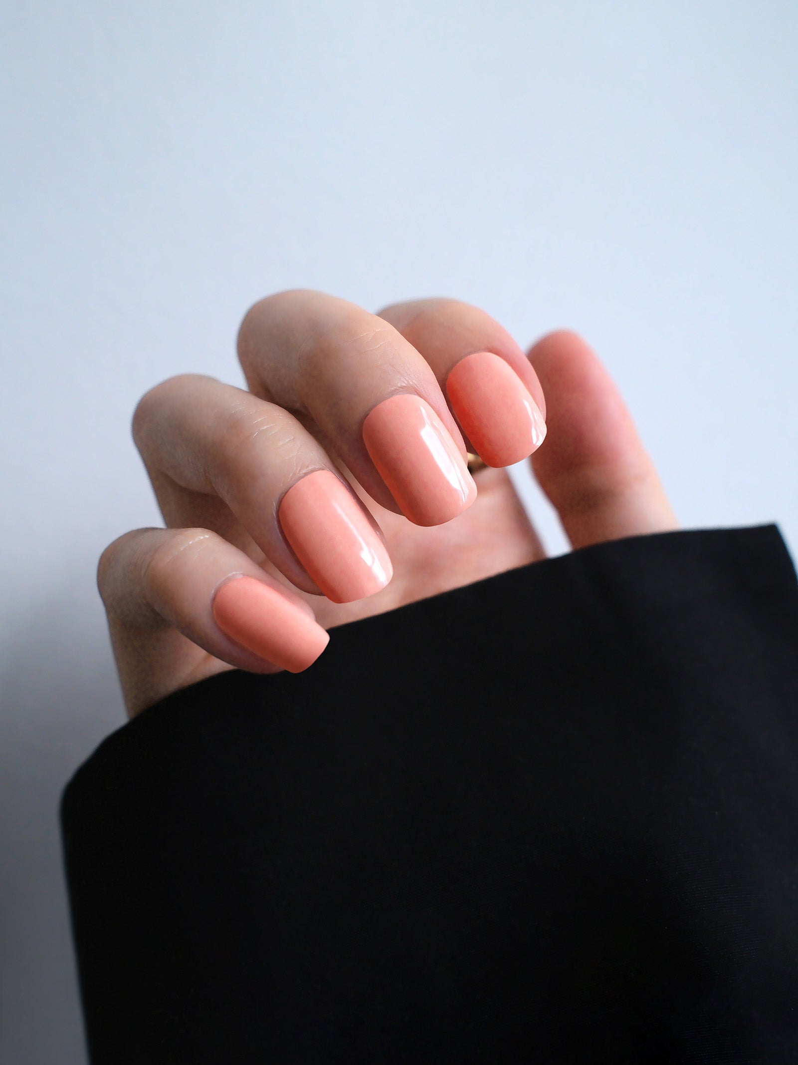 Elegant peach pink nail design stickers