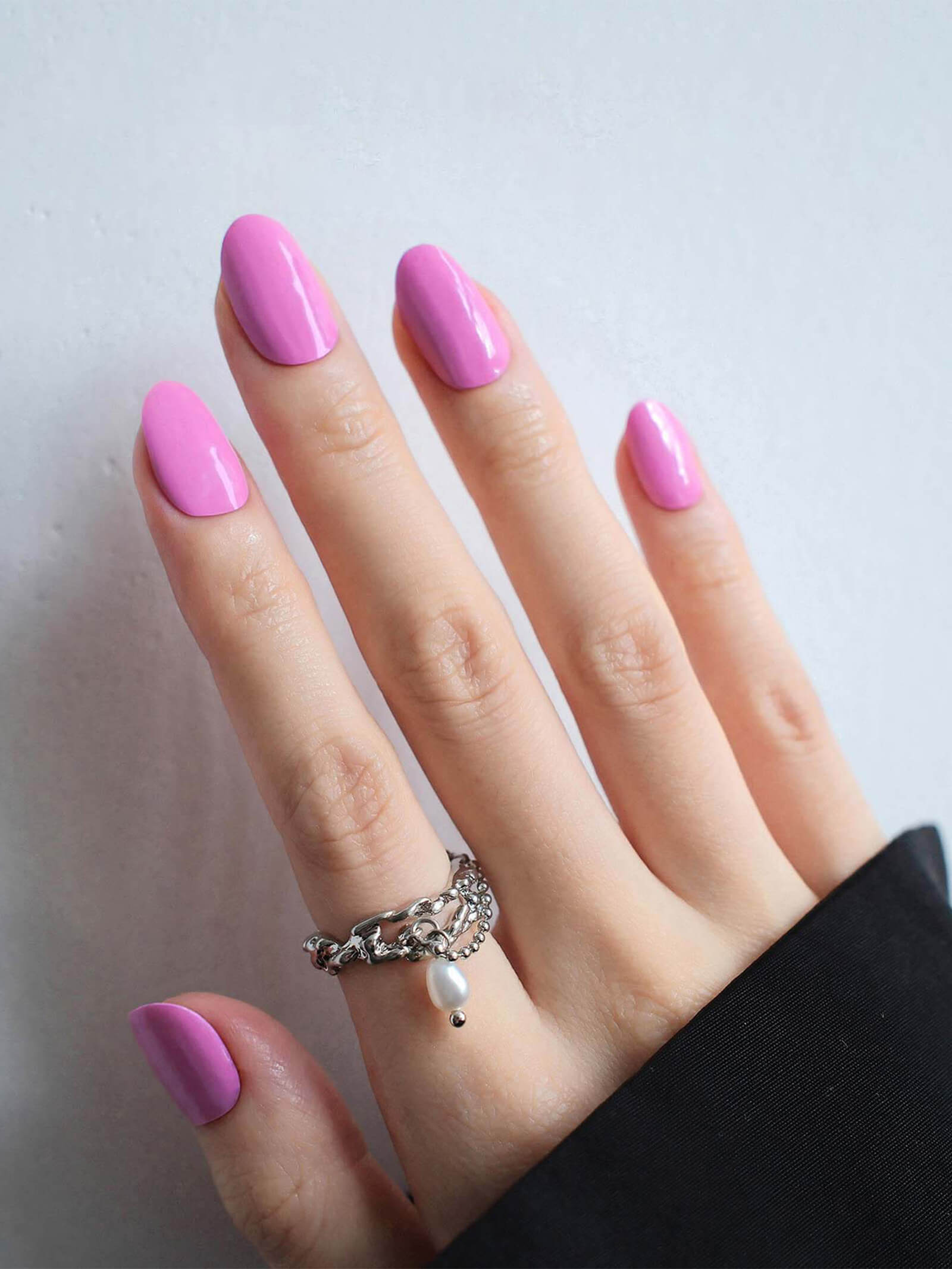 Elegant orchid pink nail art stickers