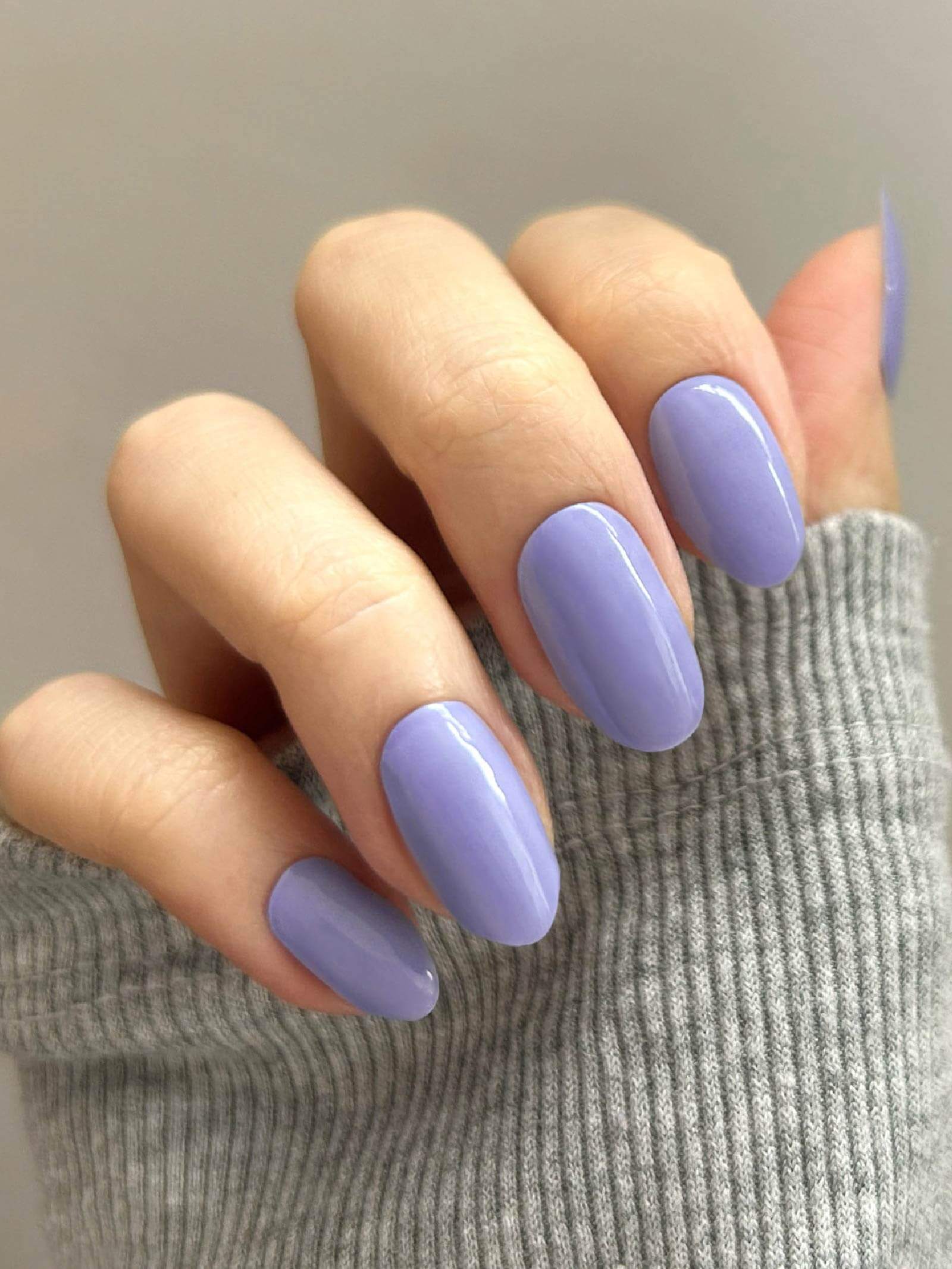 Elegant lavender purple gel nail stickers