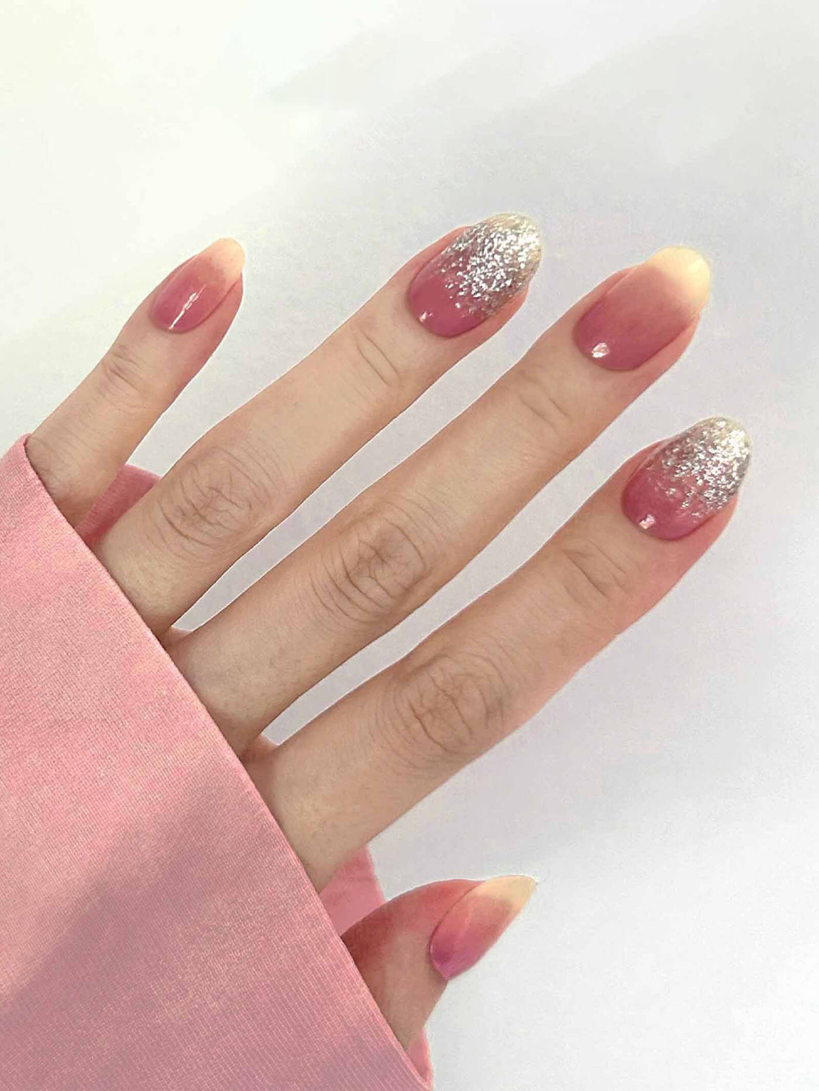 Stunning rainbow glitter nail art stickers