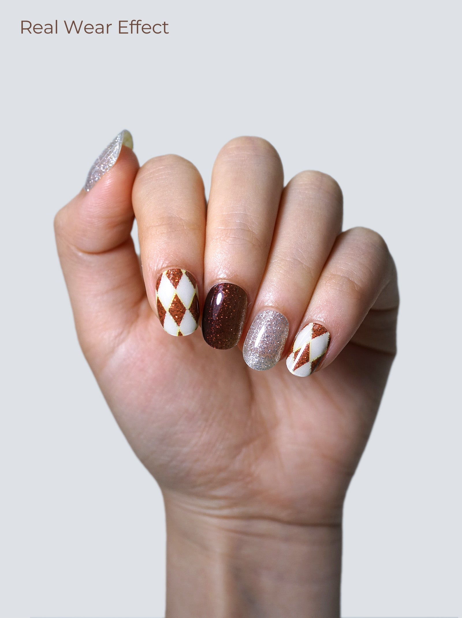Brown Check Sparkle
