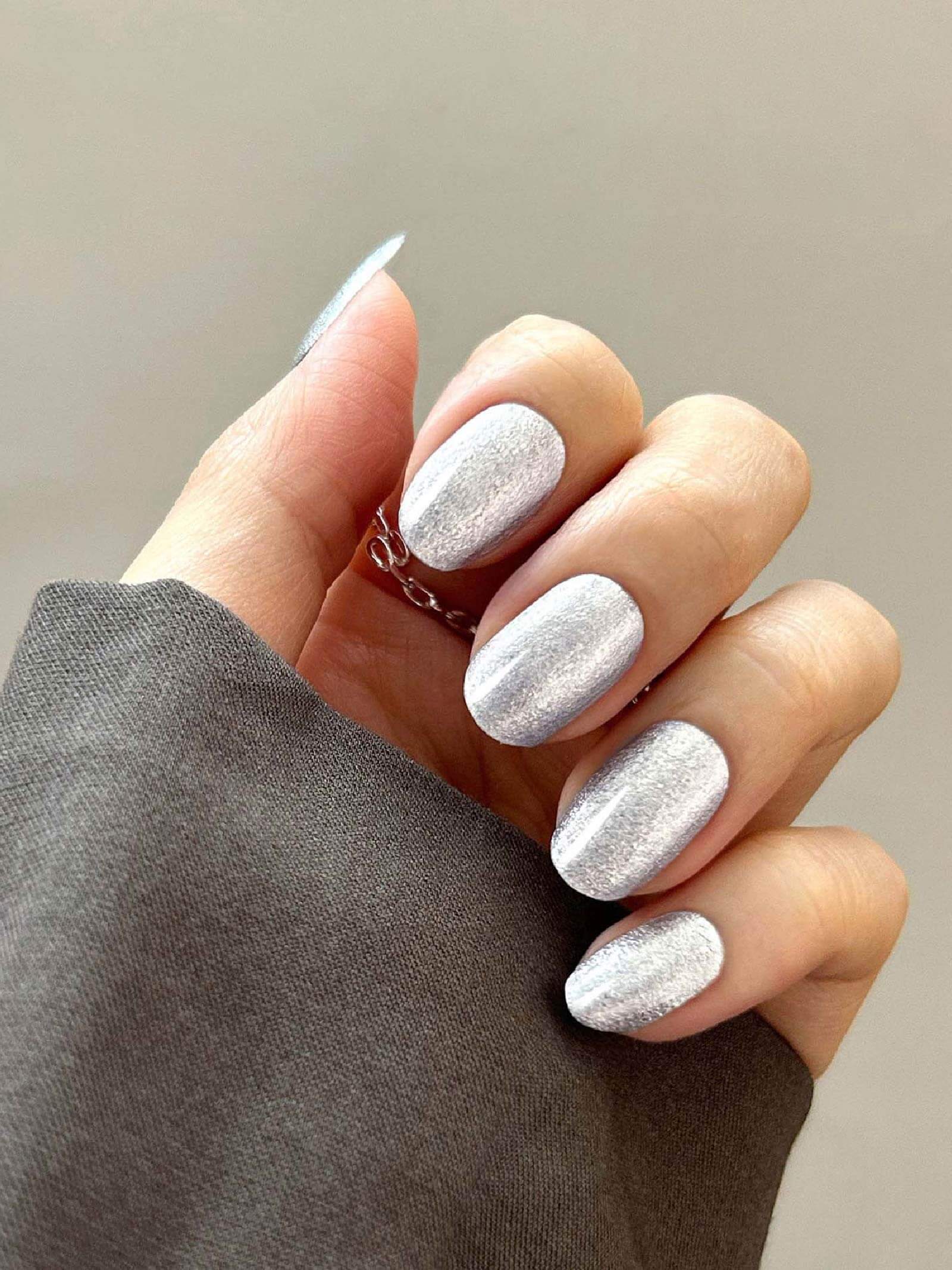 Elegant moon silver nail art stickers