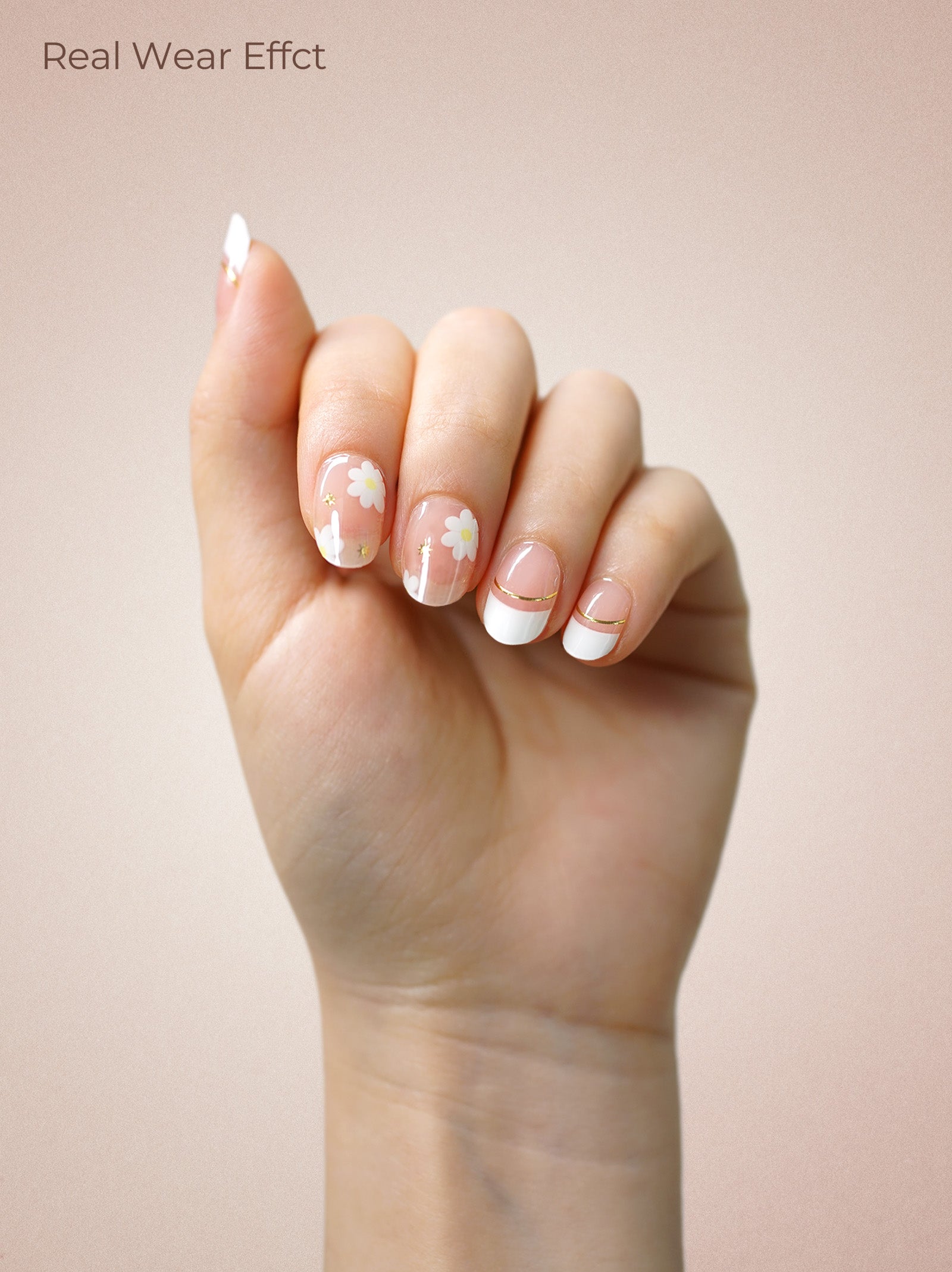 UV Free Gel Nail Strips - Blossom Nude