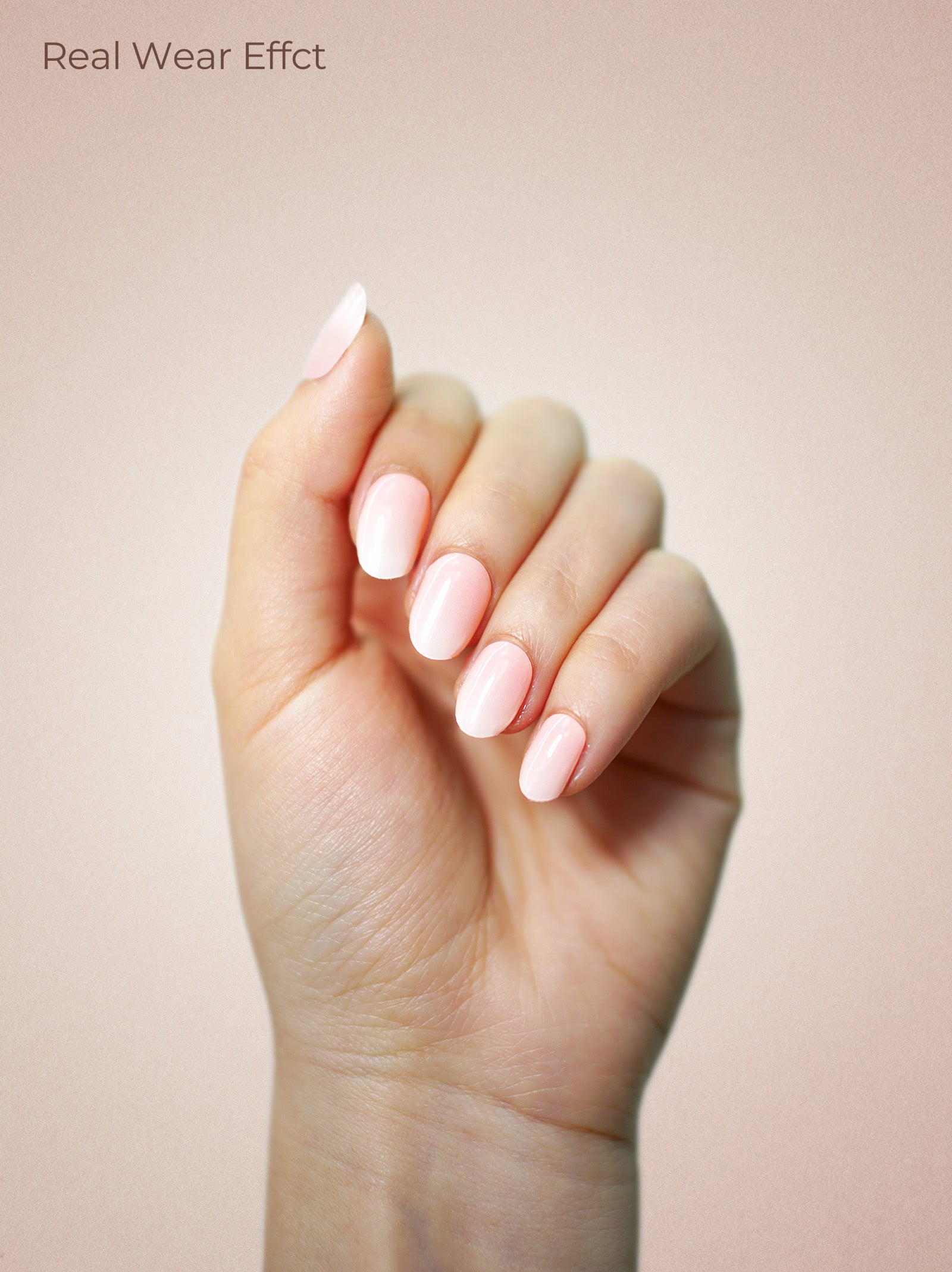 UV Free Gel Nail Strips - Berry Meringue Pink