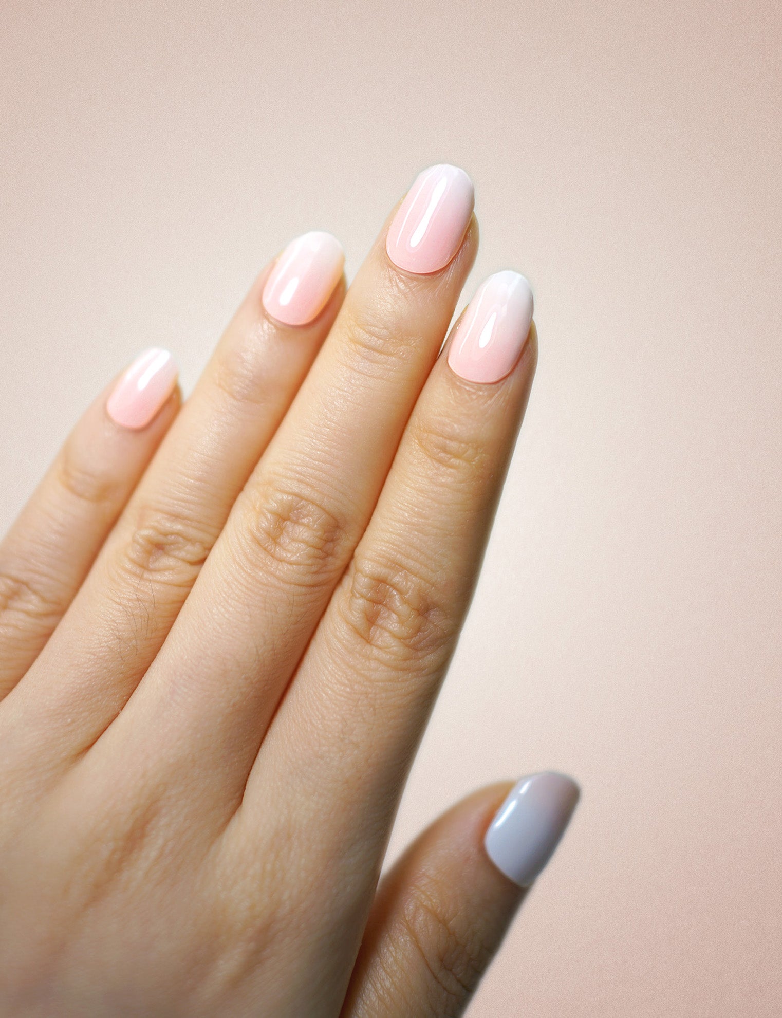 UV Free Gel Nail Strips - Berry Meringue Pink