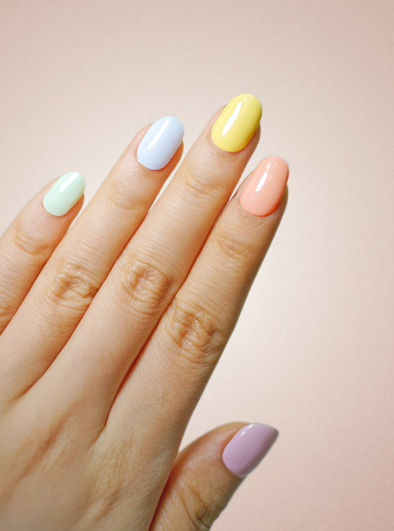 UV Free Gel Nail Strips - Macaron Dream Pink