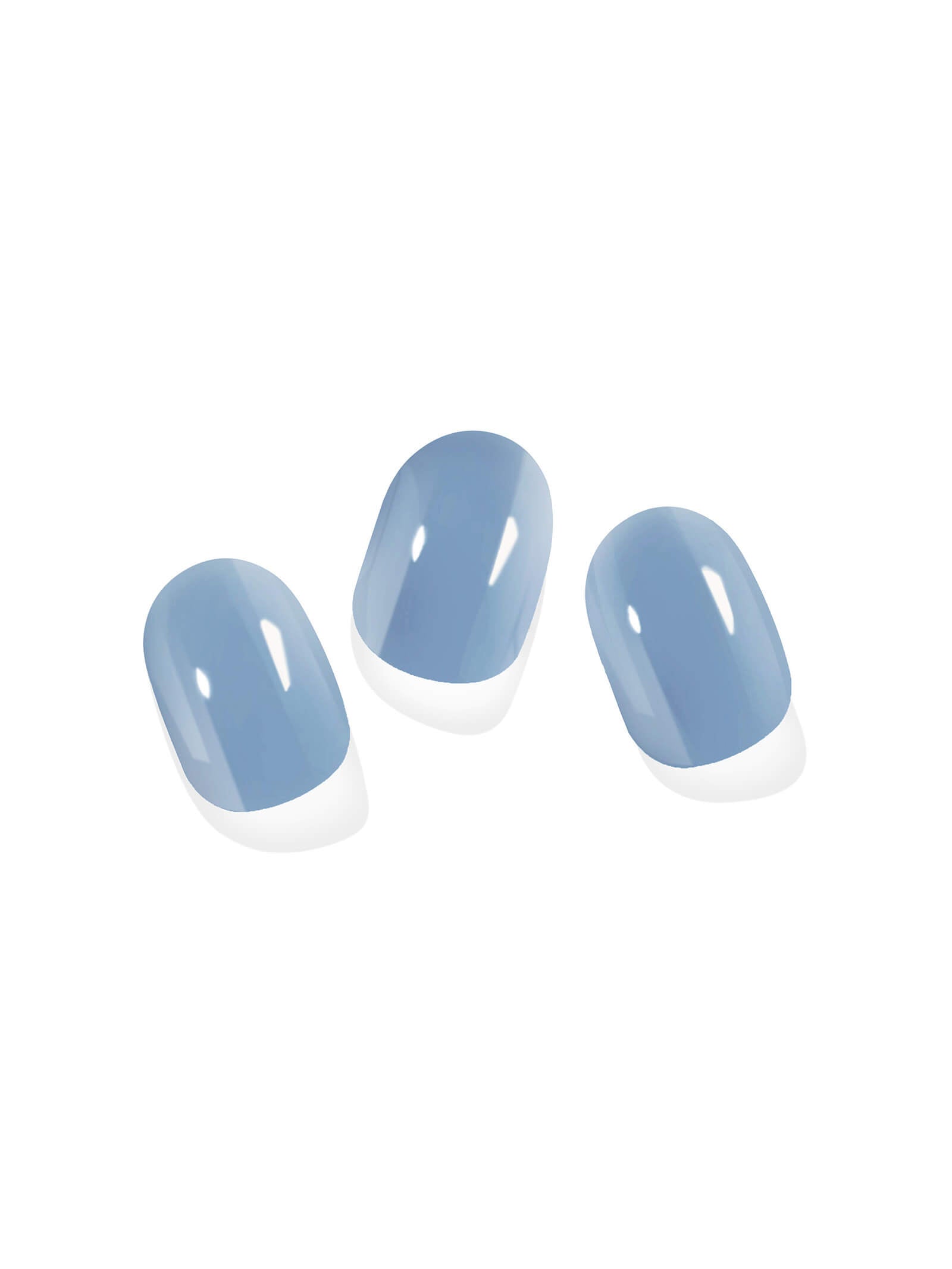 Glacier blue nail stickers