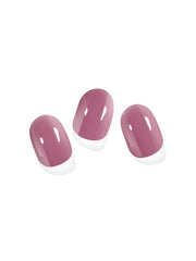 Elegant berry pink nail stickers