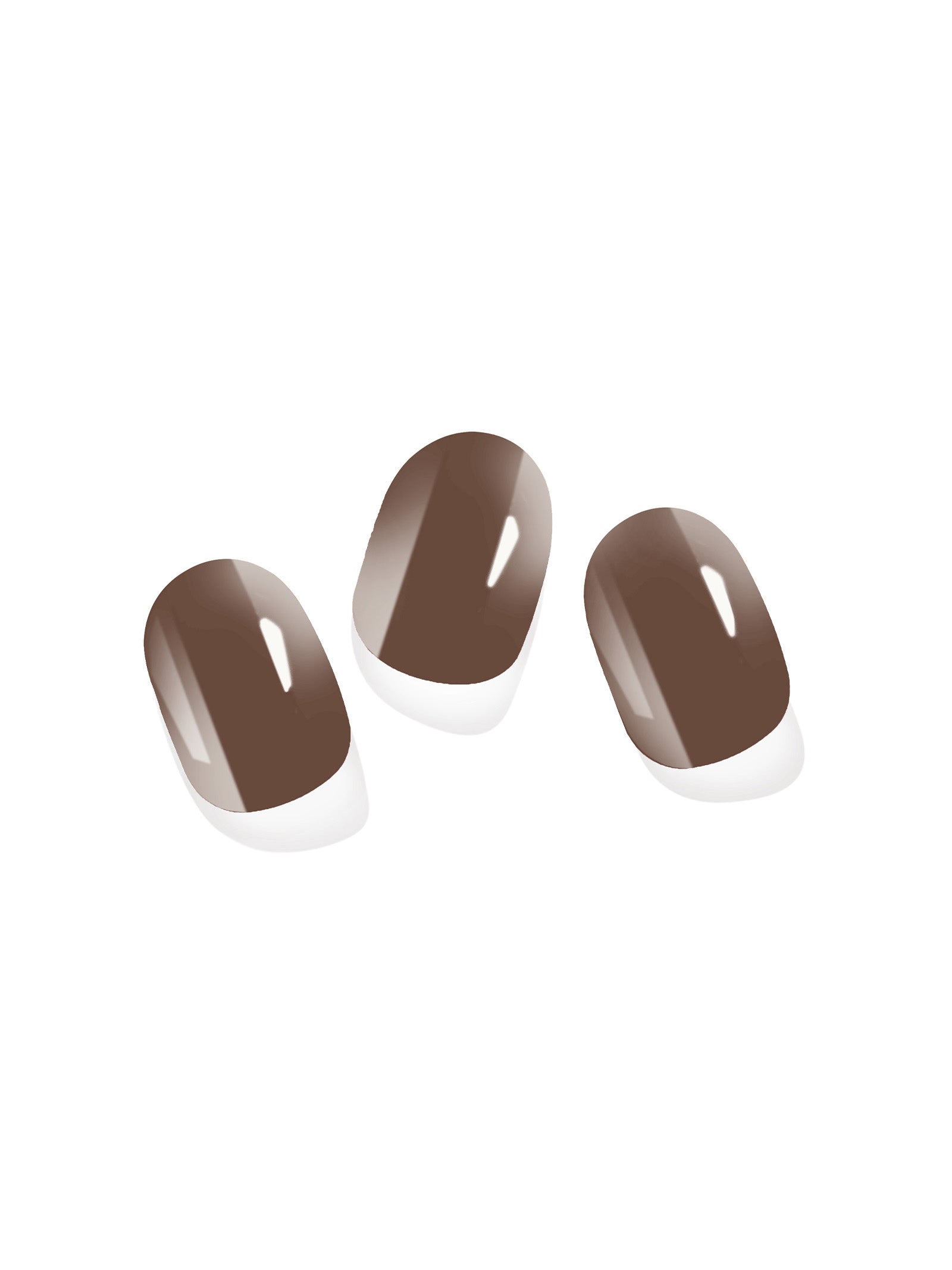 Truffle Brown Gel Nail Stickers for a rich, elegant look.