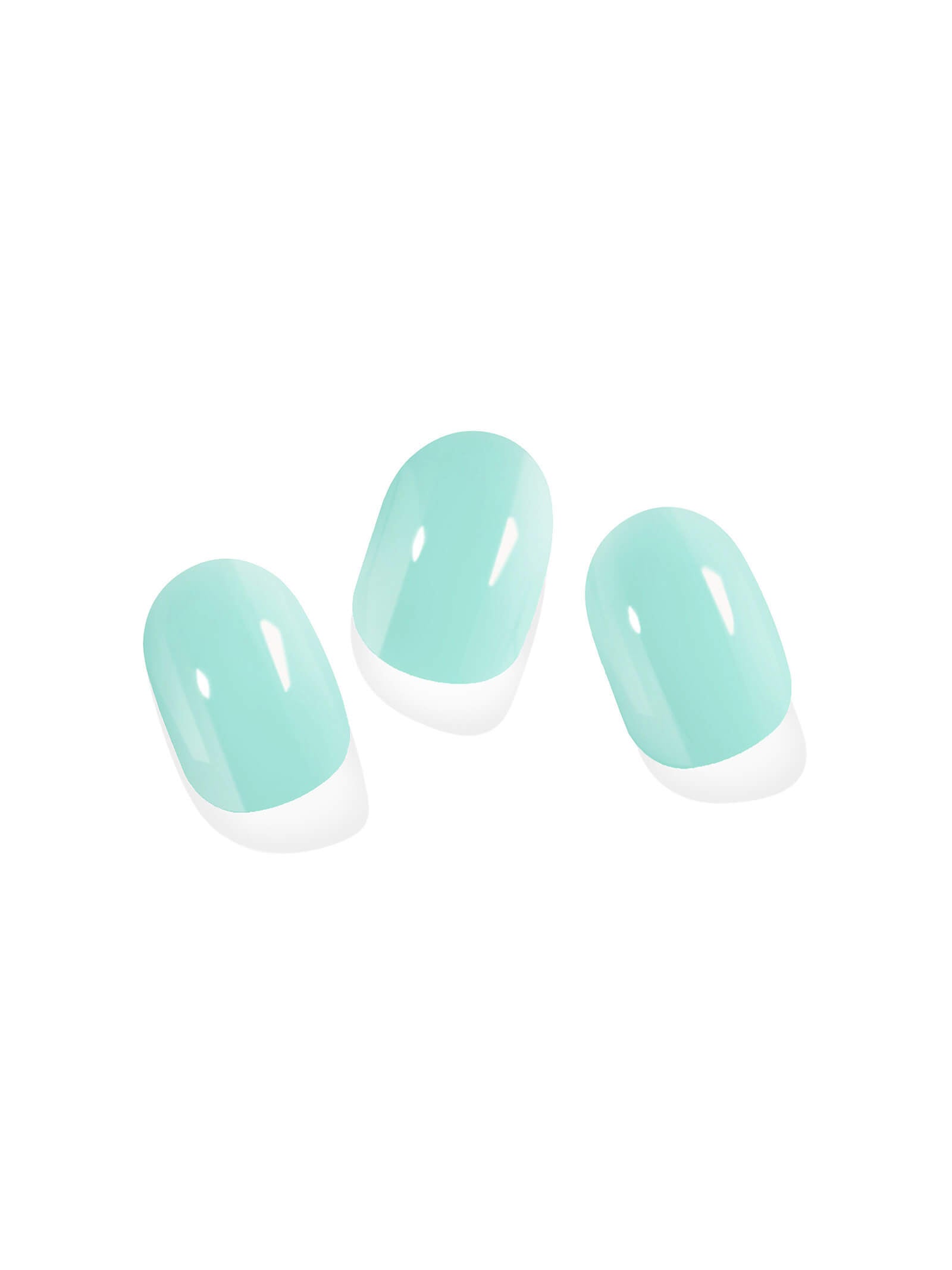 Mint green nail stickers