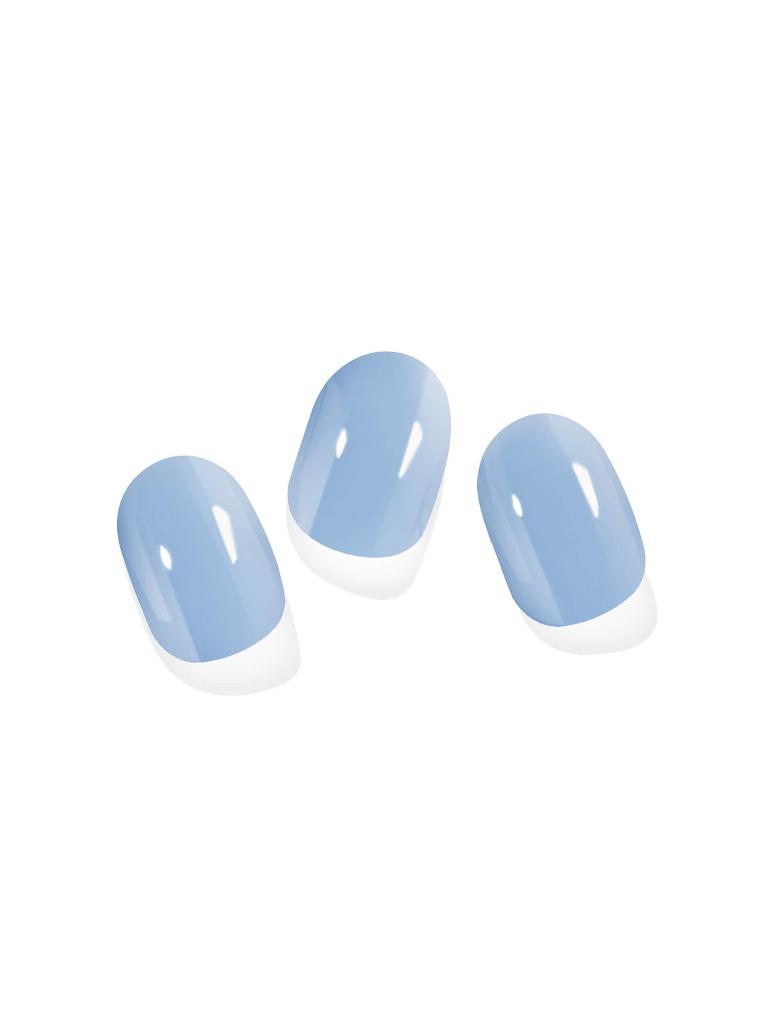 Light blue nail stickers