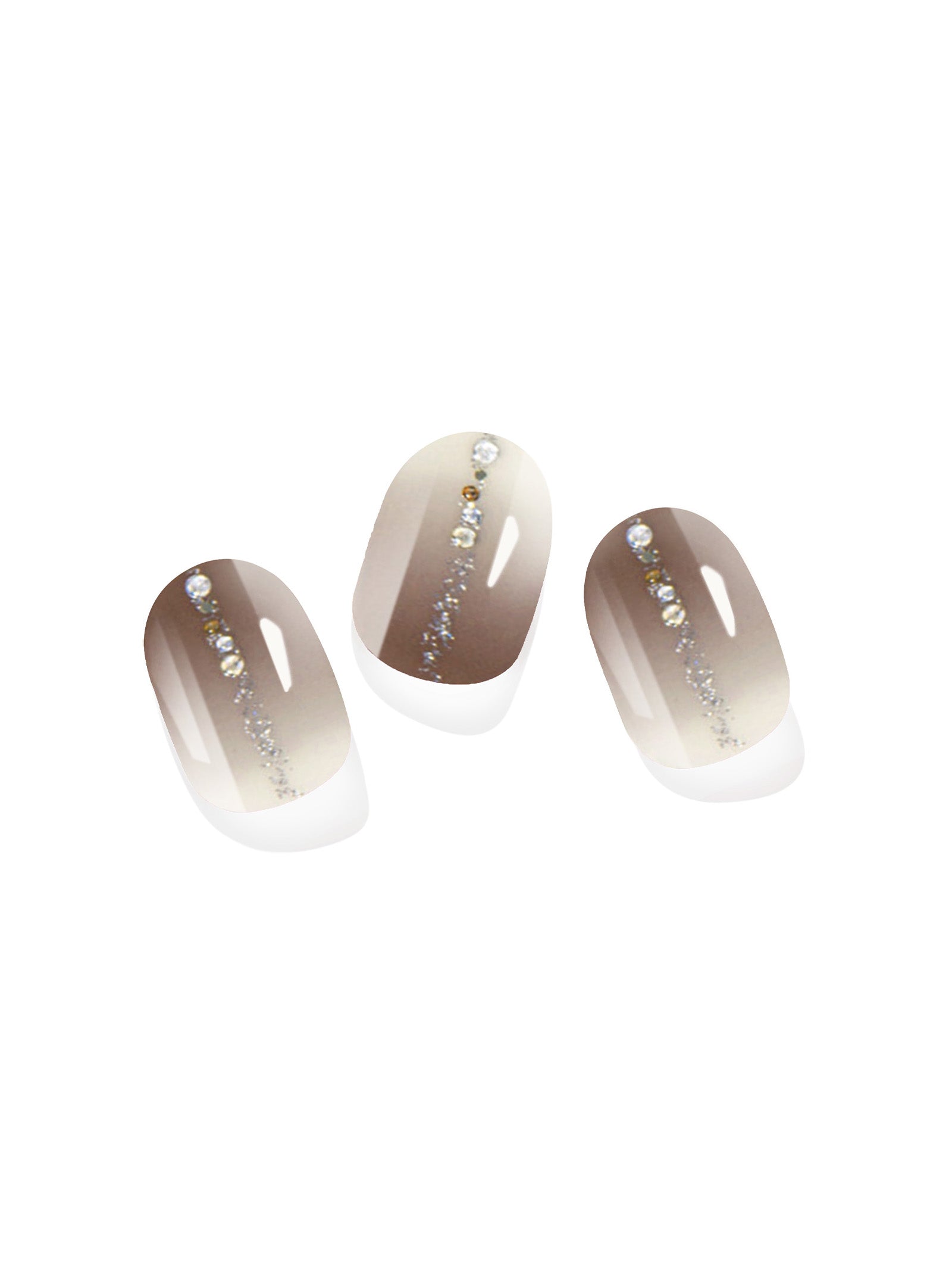 Brown Gradient Gel Nail Stickers for a chic, warm ombre look.