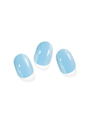 Sky blue nail stickers