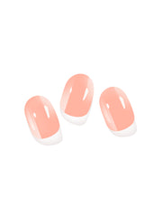 Peach pink nail stickers