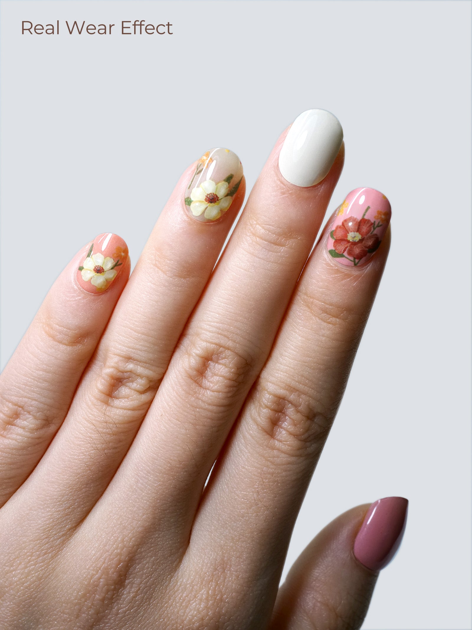 Beige Pink Floral