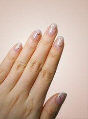 UV Free Gel Nail Strips - Whispering Gold