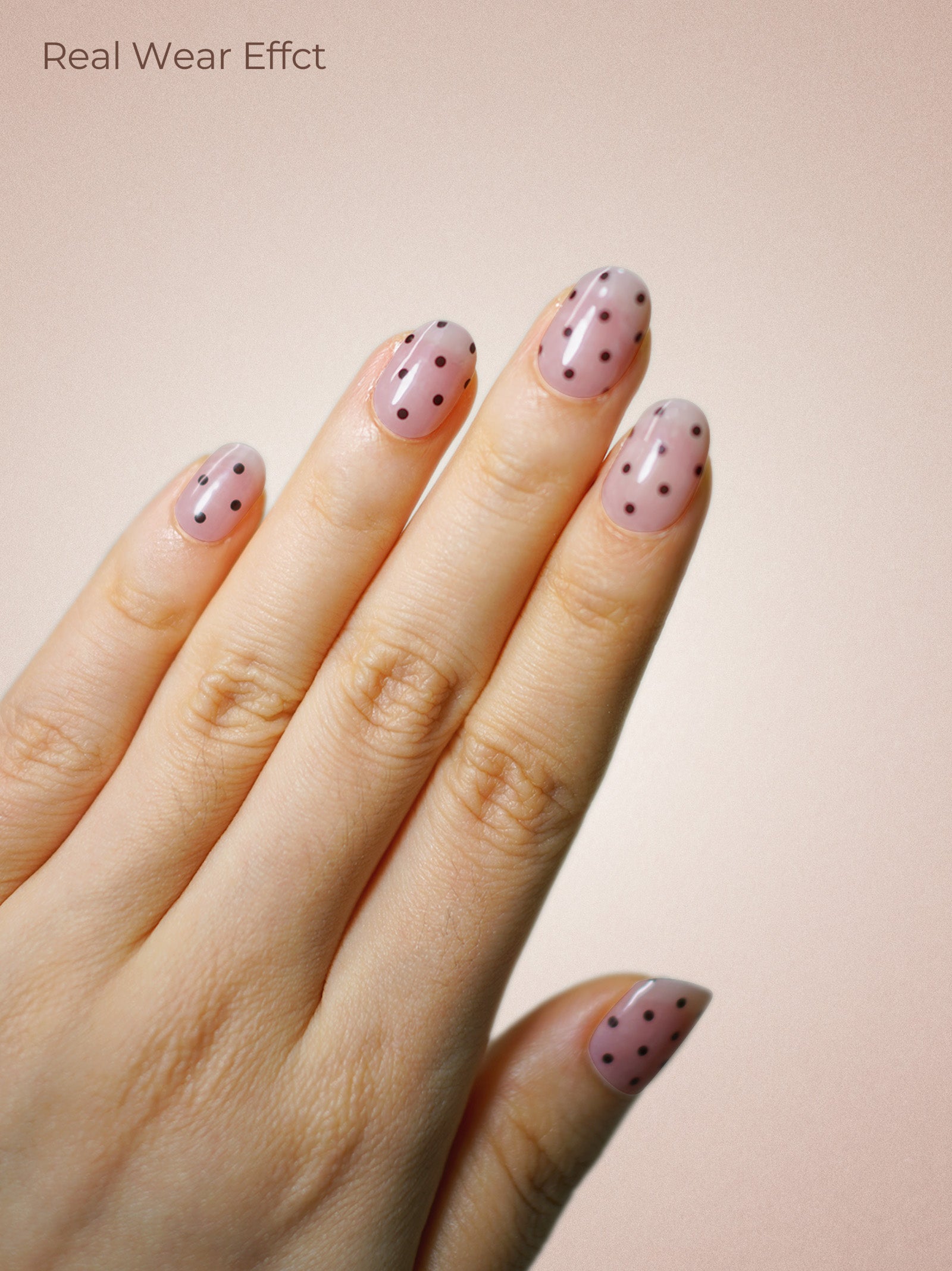 UV Free Gel Nail Strips - Sparkle Fade Pink