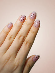 UV Free Gel Nail Strips - Sparkle Fade Pink
