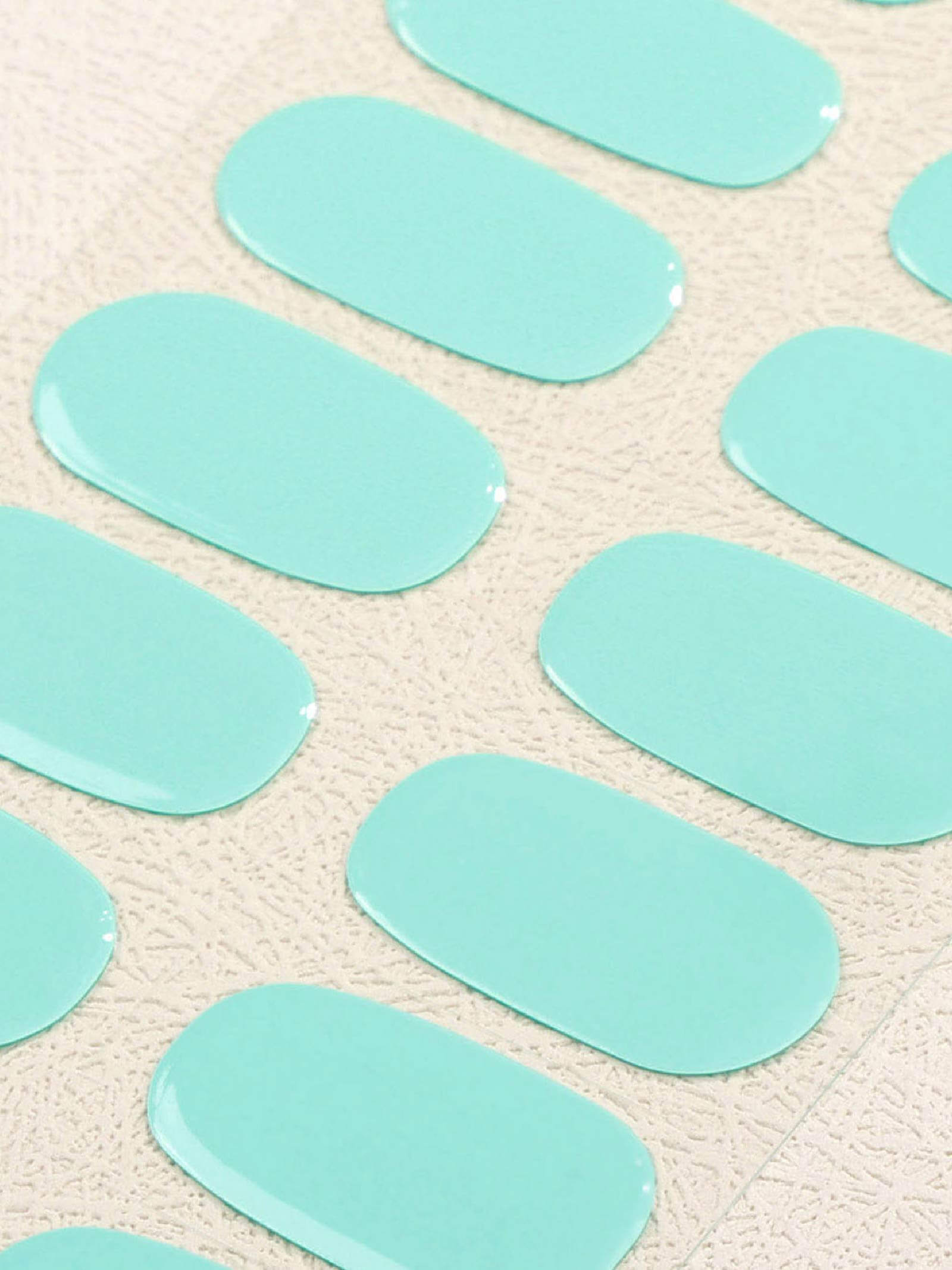 Trendy mint green nail art stickers